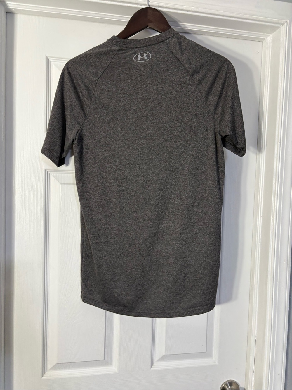 Under Armour Gray Short-Sleeve IMG Performance Tee with Blue Accents - Picture 2 of 3